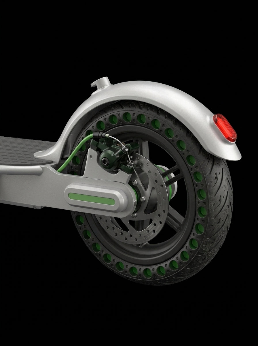 HAZEL 1.0 electric scooter rear wheel, disc brake and tail light – free shipping on your first order with code 1STHZL