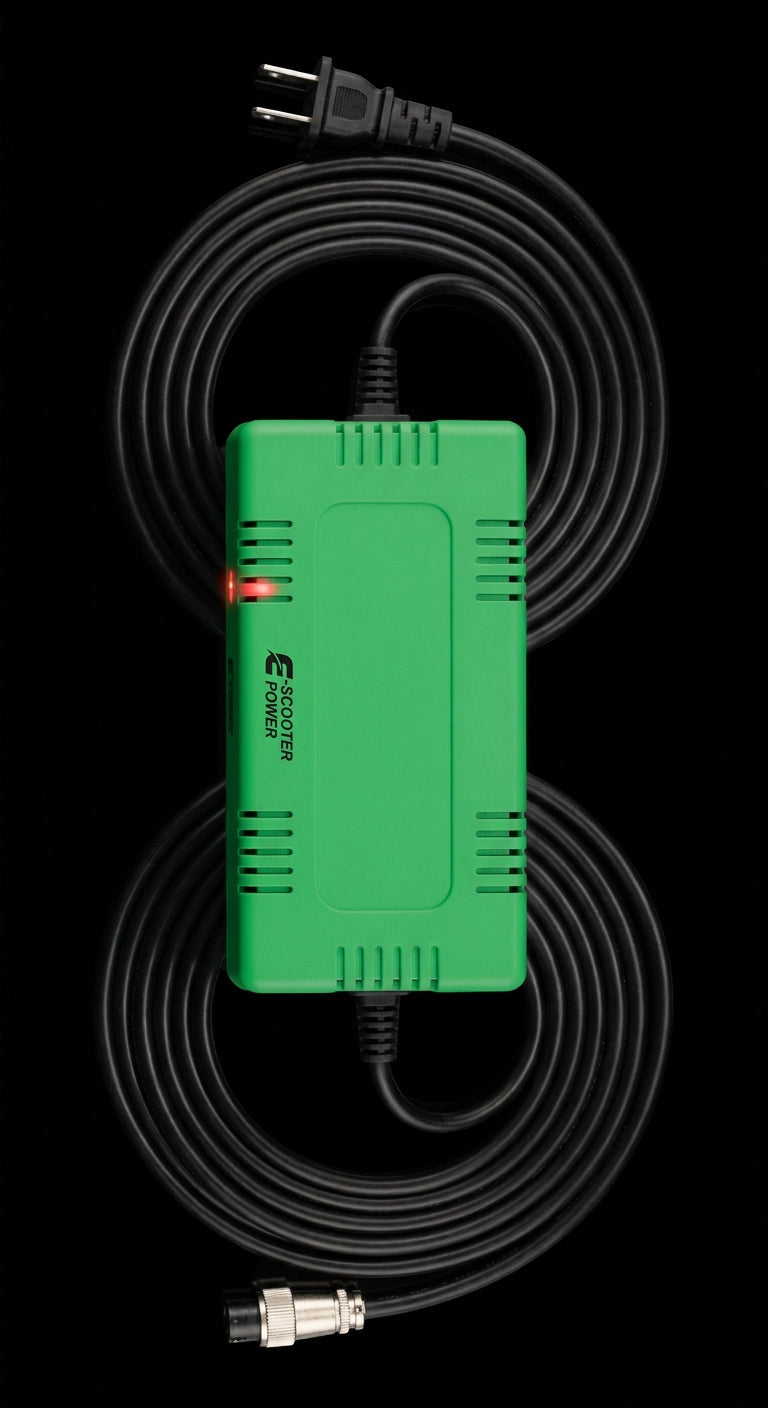 HZL 1.0 e-scooter battery charger with coiled power cable – electric scooter battery care tips